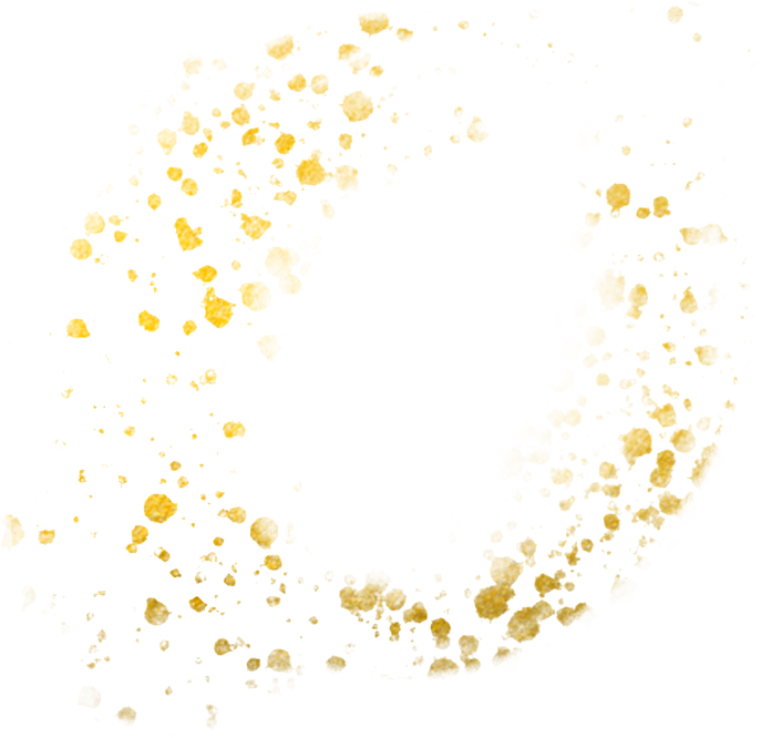 Gold Circle Shape